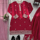 Elegant Chinon Silk Plazo Set for Festive and Wedding Wear