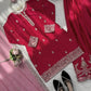 Elegant Chinon Silk Plazo Set for Festive and Wedding Wear