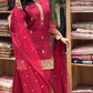 Elegant Chinon Silk Plazo Set for Festive and Wedding Wear
