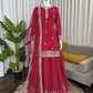 Elegant Chinon Silk Plazo Set for Festive and Wedding Wear