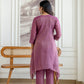 Elegant Cosmos Shimmer Kurti Pant Set for Festive and Occasion Wear