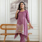 Elegant Cosmos Shimmer Kurti Pant Set for Festive and Occasion Wear
