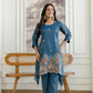 Elegant Cosmos Shimmer Kurti Pant Set for Festive and Occasion Wear
