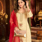 Elegant Cosmos Shimmer Kurti Plazzo Dupatta Set for Festive and Occasion Wear