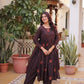 Elegant Cotton Embroidered Kurti Pant Dupatta Set for Festive and Daily Occasion Wear