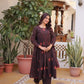 Elegant Cotton Embroidered Kurti Pant Dupatta Set for Festive and Daily Occasion Wear