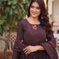 Elegant Cotton Embroidered Kurti Pant Dupatta Set for Festive and Daily Occasion Wear