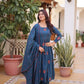 Elegant Cotton Embroidered Kurti Pant Dupatta Set for Festive and Daily Occasion Wear