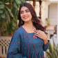 Elegant Cotton Embroidered Kurti Pant Dupatta Set for Festive and Daily Occasion Wear