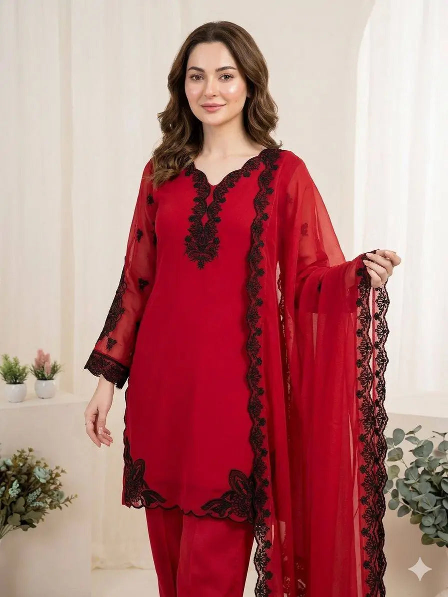 Elegant Cotton Embroidered Suit Set for Festive and Daily Wear