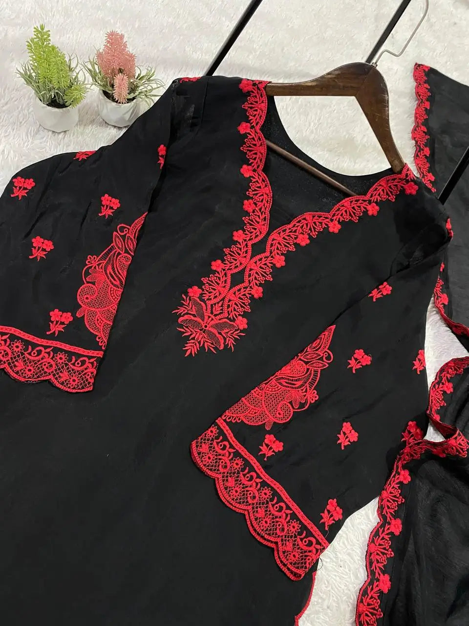 Elegant Cotton Embroidered Suit Set for Festive and Daily Wear