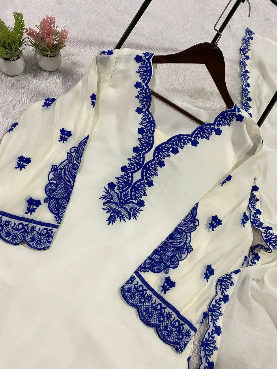 Elegant Cotton Embroidered Suit Set for Festive and Daily Wear