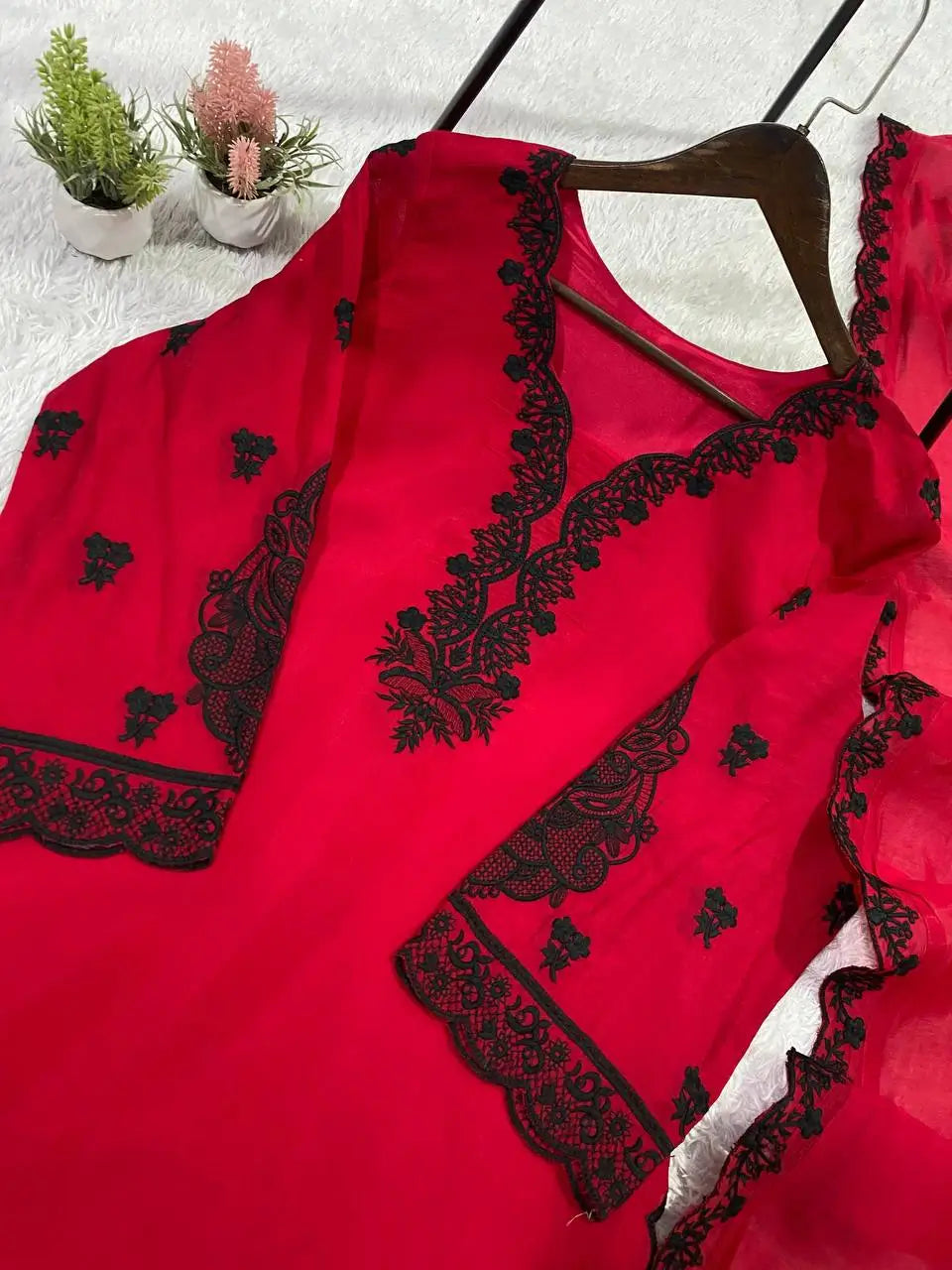 Elegant Cotton Embroidered Suit Set for Festive and Daily Wear
