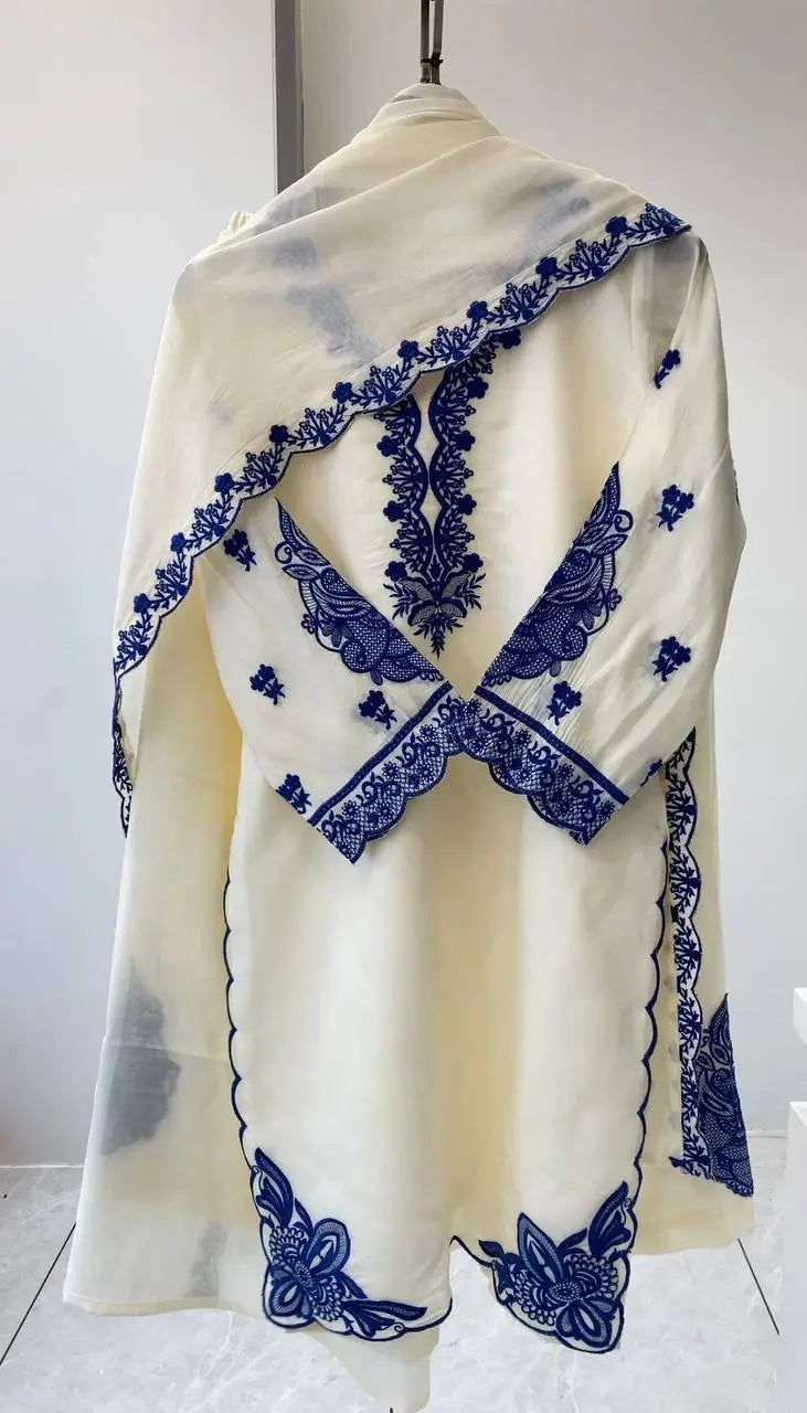 Elegant Cotton Embroidered Suit Set for Festive and Daily Wear