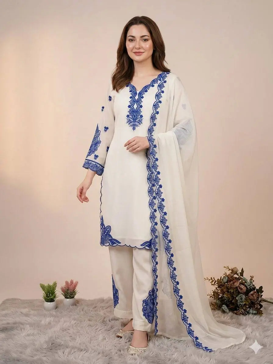 Elegant Cotton Embroidered Suit Set for Festive and Daily Wear