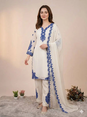 Elegant Cotton Embroidered Suit Set for Festive and Daily Wear