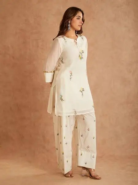 Elegant Cotton Silk Farshi Suit Set for Festive and Day Occasion Wear