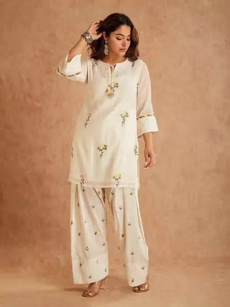 Elegant Cotton Silk Farshi Suit Set for Festive and Day Occasion Wear