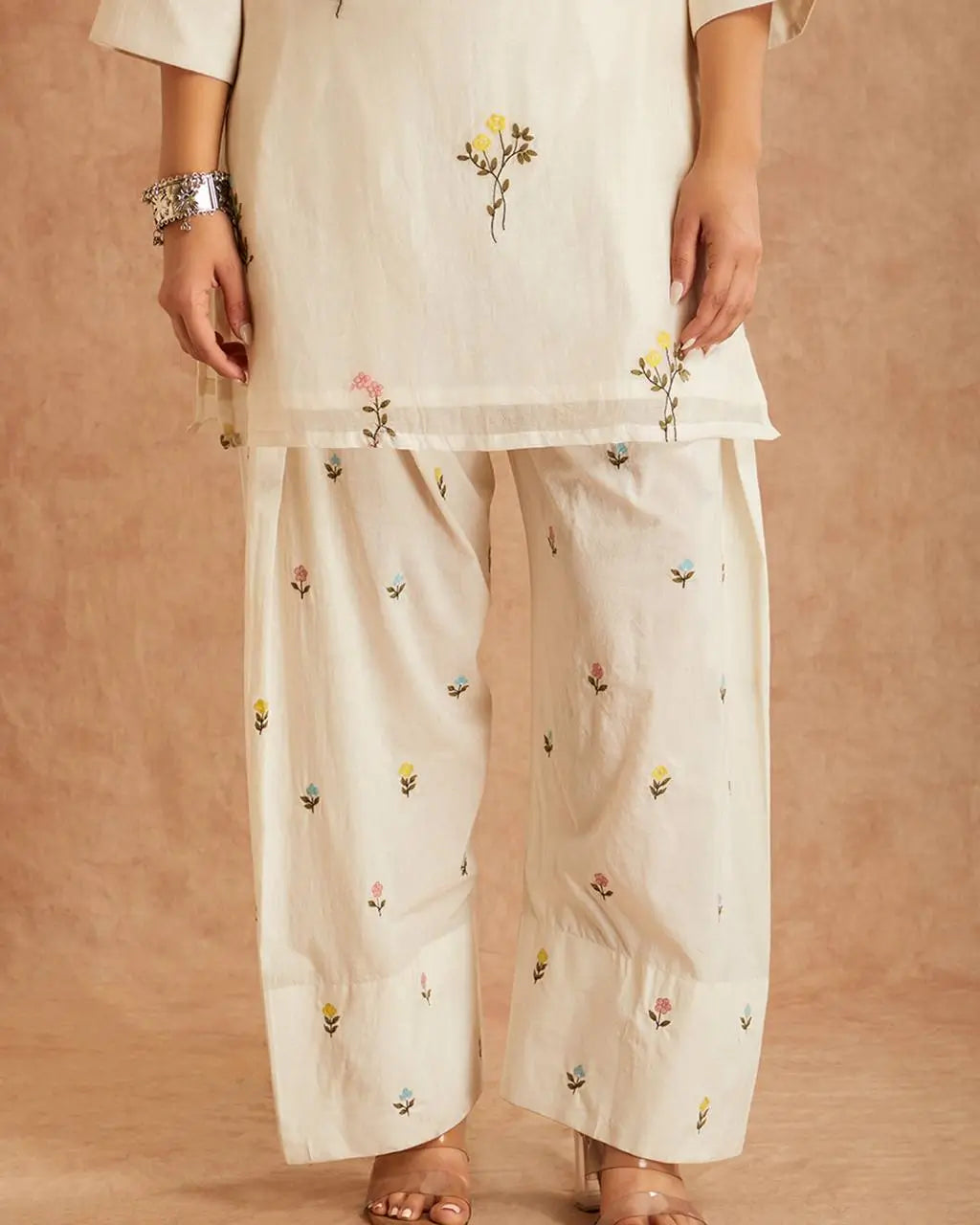 Elegant Cotton Silk Farshi Suit Set for Festive and Day Occasion Wear