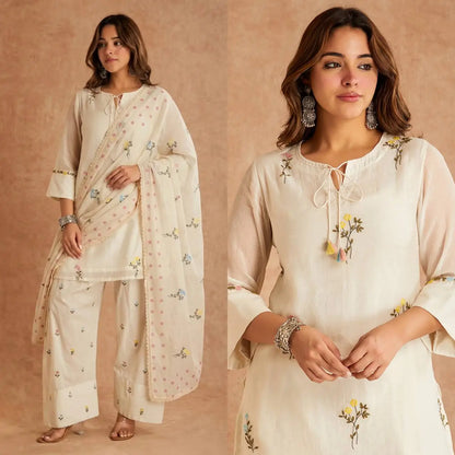 Elegant Cotton Silk Farshi Suit Set for Festive and Day Occasion Wear
