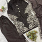 Elegant Crape Silk Plazzo Suit Set for Festive and Occasion Wear