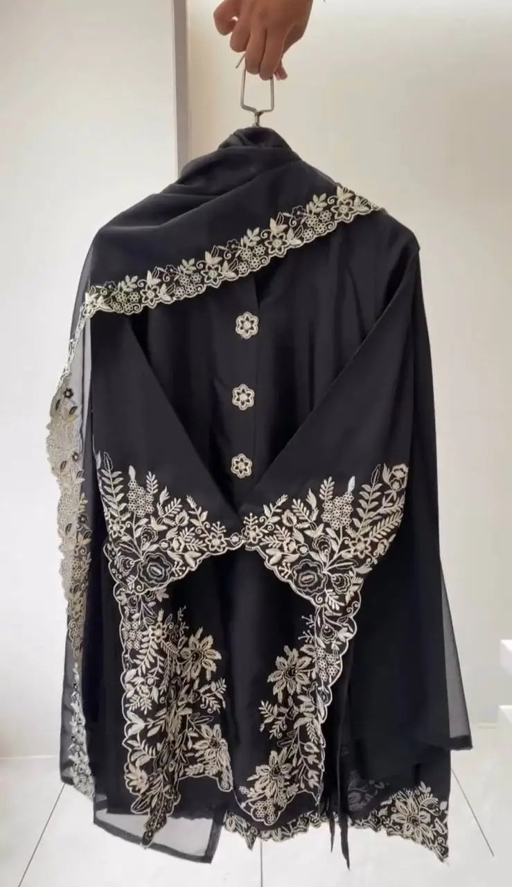 Elegant Crape Silk Plazzo Suit Set for Festive and Occasion Wear