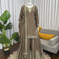 Elegant Crepe Embroidered Sharara Suit Set
