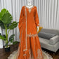 Elegant Crepe Embroidered Sharara Suit Set