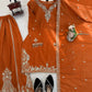 Elegant Crepe Embroidered Sharara Suit Set