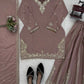 Elegant Crepe Embroidered Sharara Suit Set
