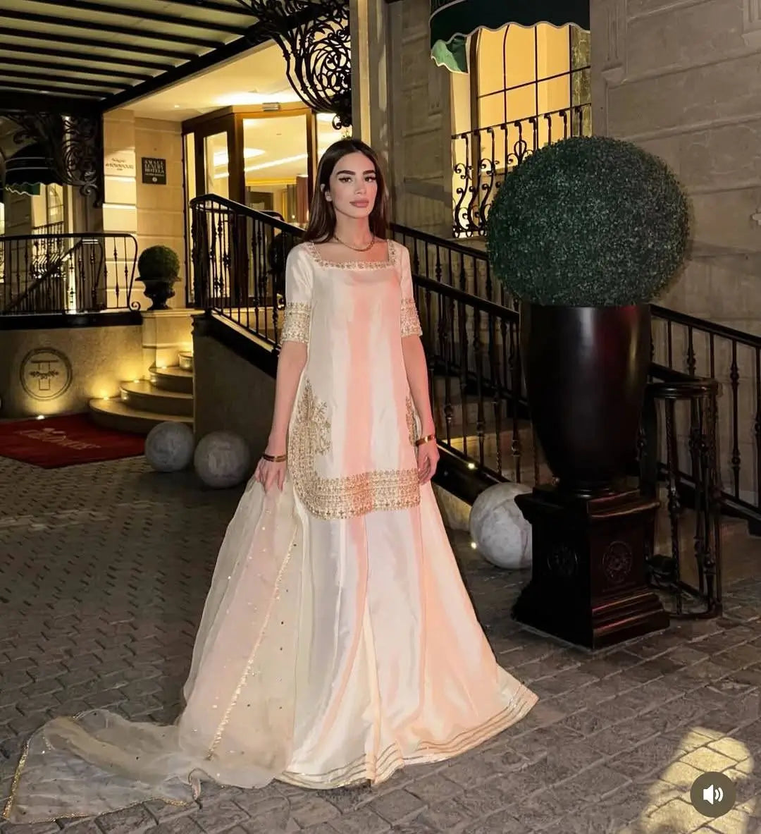Elegant Crepe Palazzo Suit Set for Festive and Occasion Wear