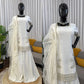 Elegant Crepe Palazzo Suit Set for Festive and Occasion Wear
