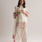 Elegant Crepe Silk Kurta Set with Handwork Lace for Festive and Occasion Wear