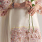 Elegant Crepe Silk Kurta Set with Moti Handwork and Organza Dupatta for Festive Wear