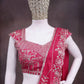 Elegant Crepe Silk Lehenga Style Saree for Festive and Wedding Wear