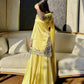 Elegant Crepe Silk Sharara Set for Festive and Party Wear