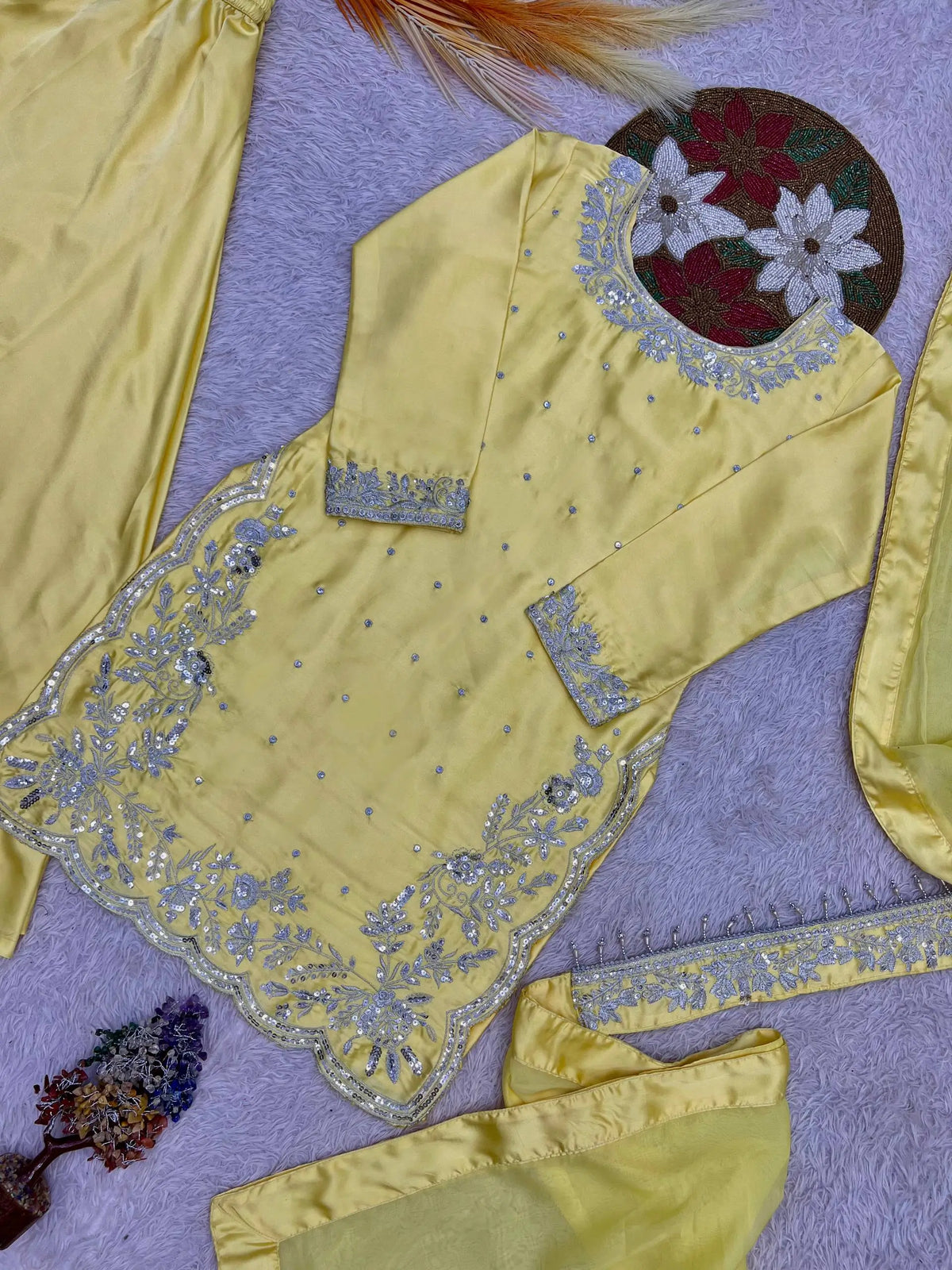 Elegant Crepe Silk Sharara Set for Festive and Party Wear
