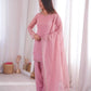 Elegant Crunchy Silk Ready to wear Farshi Suit Set for Festive and Party Wear