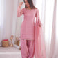 Elegant Crunchy Silk Ready to wear Farshi Suit Set for Festive and Party Wear