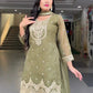 Elegant Crunchy Silk Sharara Suit Set for Festive and Traditional Wear