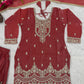 Elegant Crunchy Silk Sharara Suit Set for Festive and Traditional Wear