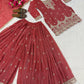 Elegant Crunchy Silk Sharara Suit Set for Festive and Traditional Wear