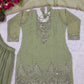 Elegant Crunchy Silk Sharara Suit Set for Festive and Traditional Wear