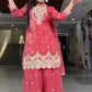 Elegant Crunchy Silk Sharara Suit Set for Festive and Traditional Wear