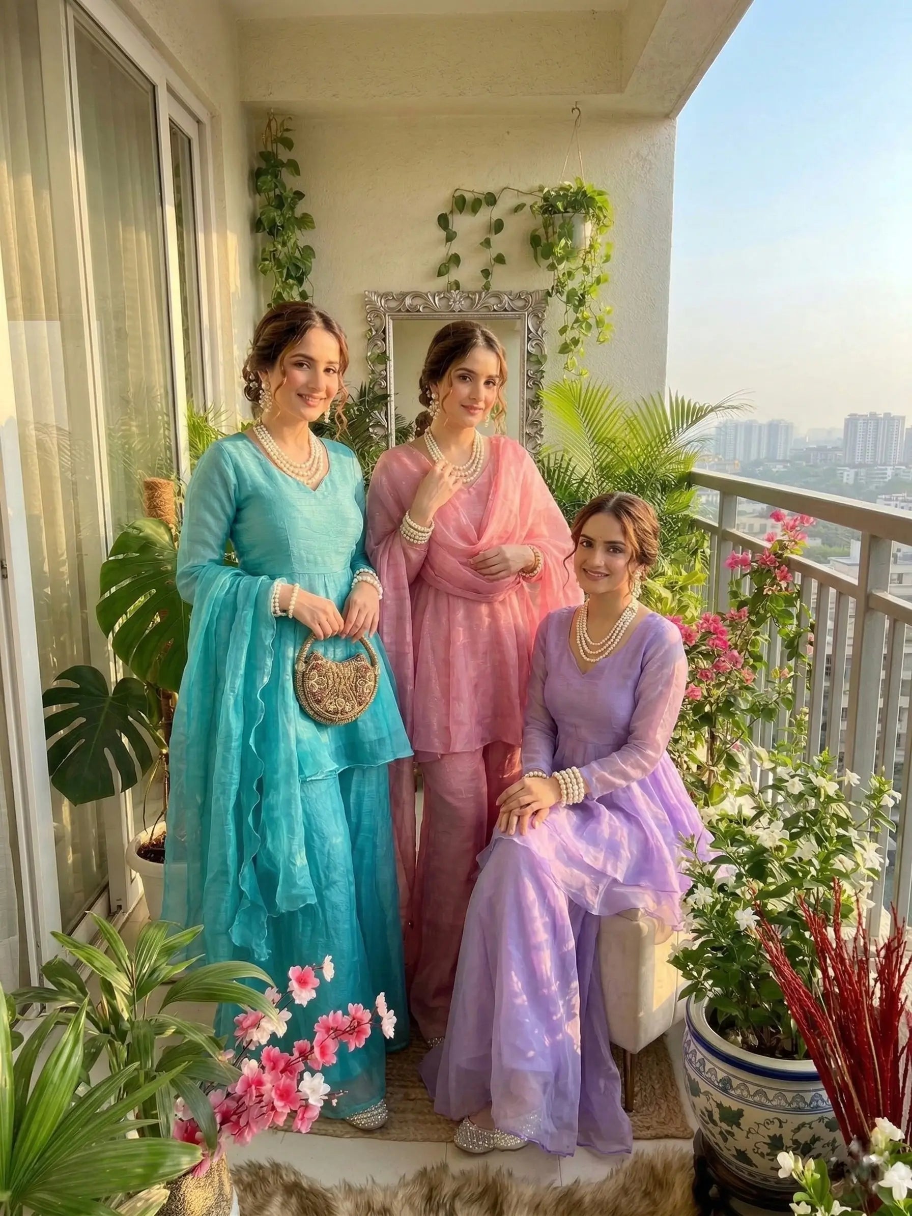 Elegant Crunchy Silk Suit Set for Festive and Occasion Wear