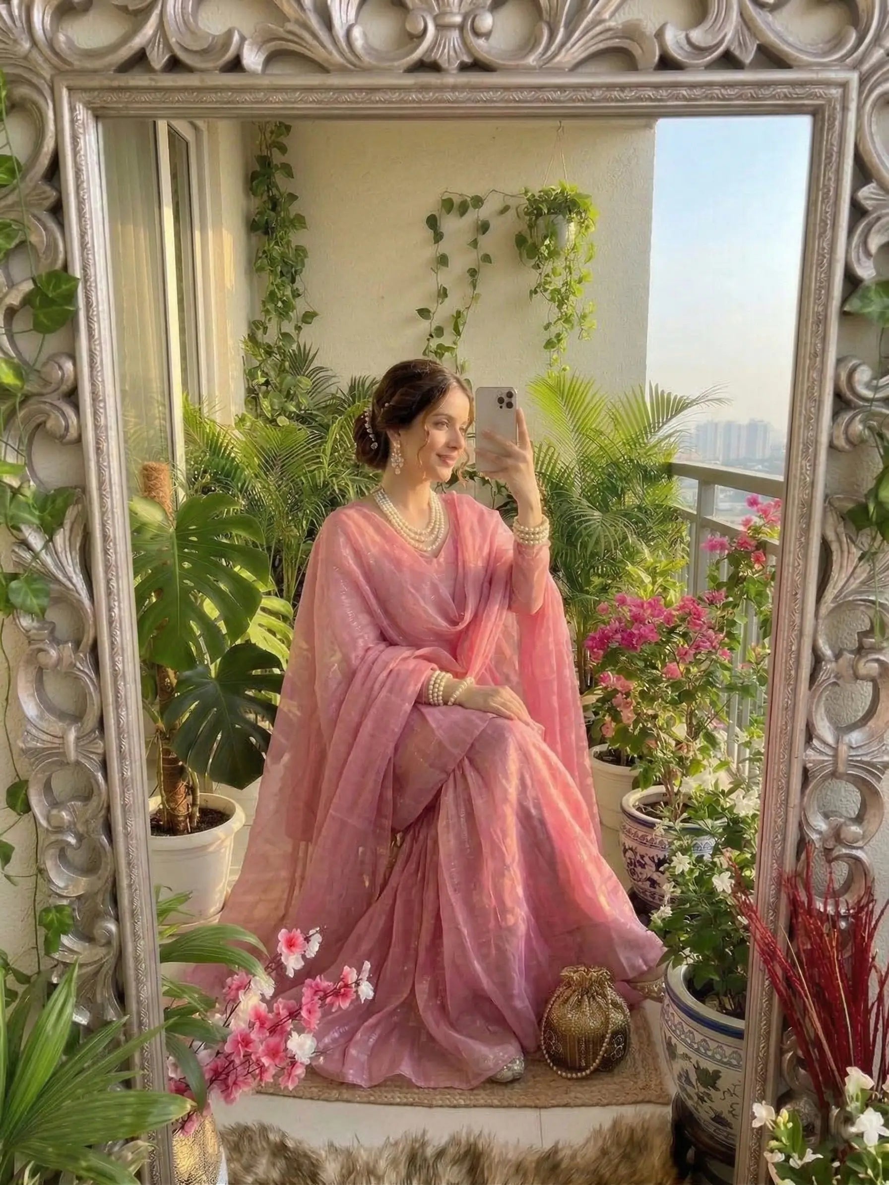 Elegant Crunchy Silk Suit Set for Festive and Occasion Wear