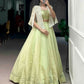 Elegant Crush Fabric Lehenga Choli with Embroidered Koti