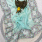 Elegant Crush Saree with Indian style Embroidery for Festive and Party Wear