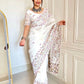 Elegant Crush Saree with Indian style Embroidery for Festive and Party Wear