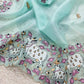 Elegant Crush Saree with Indian style Embroidery for Festive and Party Wear